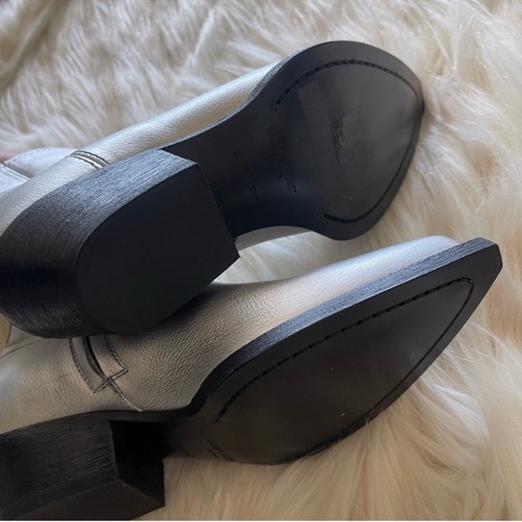 Saint Laurent Silver Ankle Boots - Picture 6 of 8